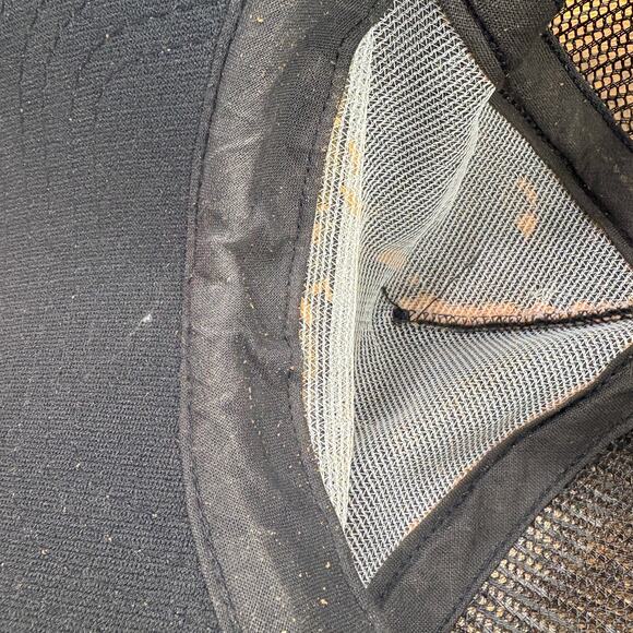 Continental Airlines Trucker Hat Cap Vintage Snapback Mesh Scrambled Eggs Black - Picture 4 of 13